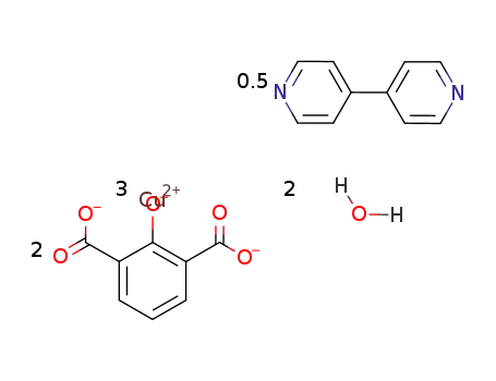 [semi(4,4'-bipyridine)bis(2-oxyisophthalate)tricopper(II)] dihydrate