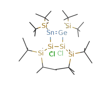 trans-1,2-dichloro-1,2,3,4-tetrakis[di-tert-butyl(methyl)silyl]-(3)Δ-1,2,3,4-disilagermastannetene