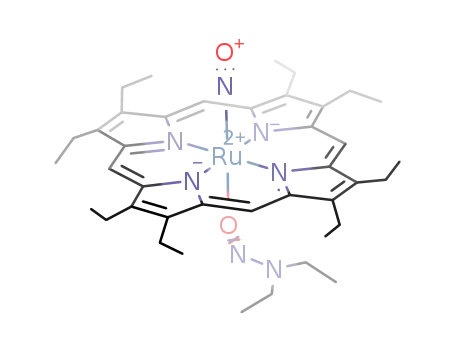 [(2,3,7,8,12,13,17,18-octaethylporphyrinato)Ru(NO)(N-nitrosodiethylamine)](1+)