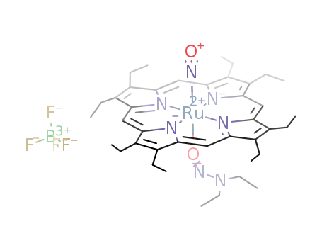[(2,3,7,8,12,13,17,18-octaethylporphyrinato)Ru(NO)(N-nitrosodiethylamine)]BF4