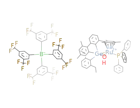 [(2,6-dimesitylphenyl)(2,6-diethylphenyl)Ge(μ-S)(μ-OH)Ru(PPh3)](B(3,5-(CF3)2C6H3)4)