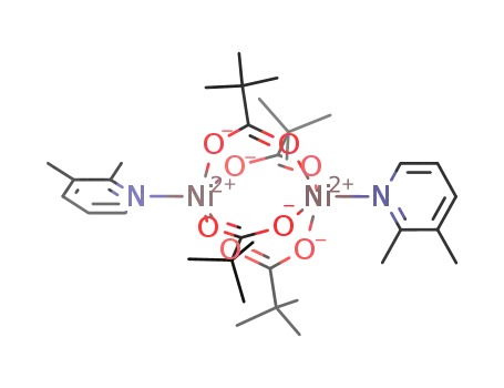 bis(2,3-dimethylpyridino)tetra(μ2-O,O'-trimethylacetato)dinickel(II)