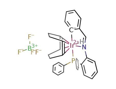 [(o-(diphenylphosphino)(N-benzylidene)aniline(-1H))Ir(1,5-cyclooctadiene)H]BF4
