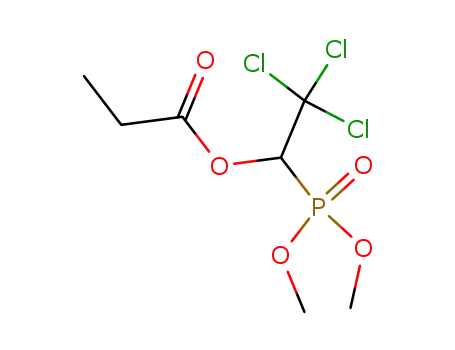 (2,2,2-trichloro-1-propionyloxy-ethyl)-phosphonic acid dimethyl ester