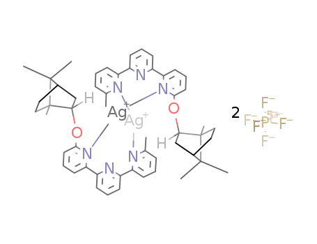 [Ag2(6-([(1R)-endo]-(+)-bornyloxy)-6''-methyl-2,2':6',2''-terpyridine)2][PF6]2