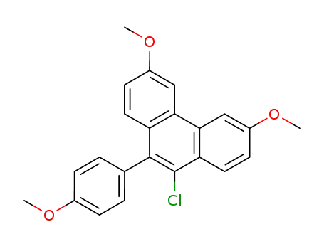 9-chloro-3,6-dimethoxy-10-(p-methoxyphenyl)phenanthrene