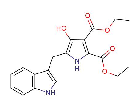 diethyl 4-hydroxy-5-(1H-indol-3-ylmethyl)-1H-pyrrole-2,3-dicarboxylate