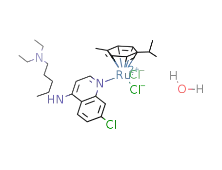 [Ru(II)(η6-p-cymene)(chloroquine)Cl2]*H2O