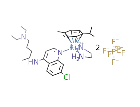 [Ru(II)(η6.-p-cymene)(ethylenediamine)(chloroquine)](PF6)2