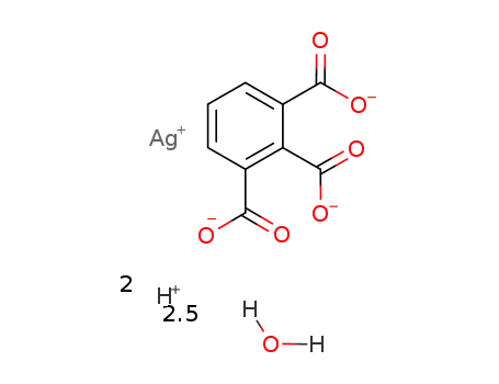 [Ag(μ2-H2O)(μ2-1,2,3-benzenetricarboxylic acid(-H))]*1.5H2O