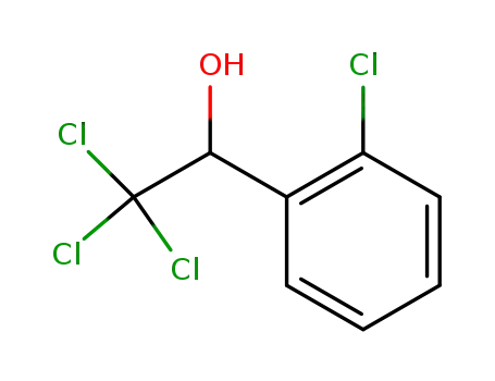 Molecular Structure of 10291-39-1 (2,2,2-Trichloro-1-(2-chlorophenyl)ethanol)