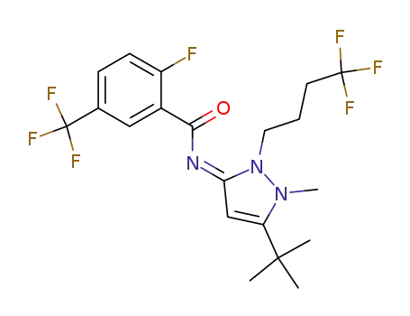 N-[(3E)-5-tert-butyl-1-methyl-2-(4,4,4-trifluorobutyl)-1,2-dihydro-3H-pyrazol-3-ylidene]-2-fluoro-5-(trifluoromethyl)benzamide