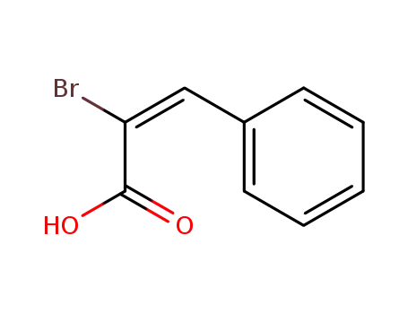 Molecular Structure of 15894-30-1 ((E)-2-Bromo-3-phenyl-2-propen-1-oic acid)