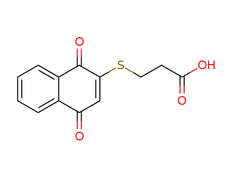 Propanoic acid,3-[(1,4-dihydro-1,4-dioxo-2-naphthalenyl)thio]- cas  65726-66-1