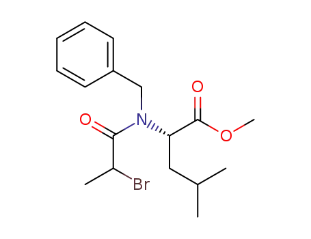 (2S)-methyl 2-(n-benzyl-2-bromopropanamido)-4-methyl pentanoate