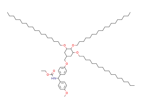 ethyl {(4-methoxy-phenyl)-[4-(3,4,5-tris-octadecyloxy-cyclohexylmethoxy)-phenyl]-methyl}-carbamate