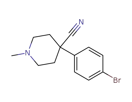 4-(4-bromophenyl)-1-methylpiperidine-4-carbonitrile