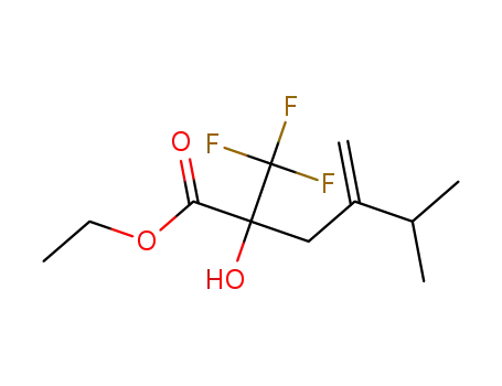 2-hydroxy-5-methyl-4-methylene-2-trifluoromethyl-hexanoic acid ethyl ester