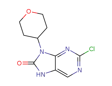 2-chloro-9-(tetrahydro-2H-pyran-4-yl)-7,9-dihydro-8H-purin-8-one