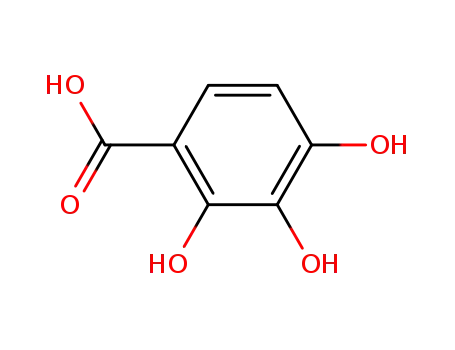 Molecular Structure of 610-02-6 (2,3,4-Trihydroxybenzoic acid)