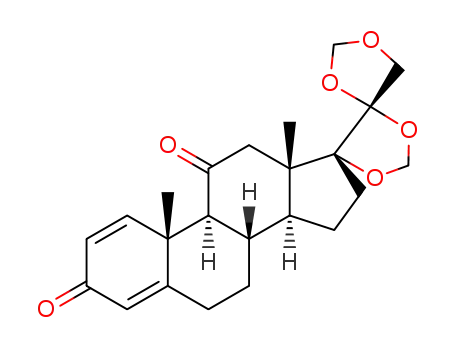 (20R)-17,20:20,21-bis[methylenebis(oxy)]pregna-1,4-diene-3,11-dione