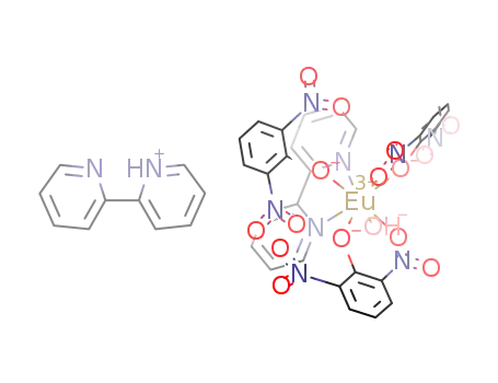 [europium(III)(2,6-dinitrophenol(-H))3(OH)(2,2'-bipyridine)](2,2-bipyridine(+H))