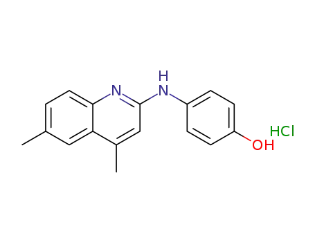 4-(4,6-dimethylquinolin-2-ylamino)phenol hydrochloride