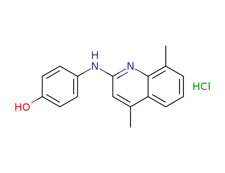 4-(4,8-dimethylquinolin-2-ylamino)phenol hydrochloride