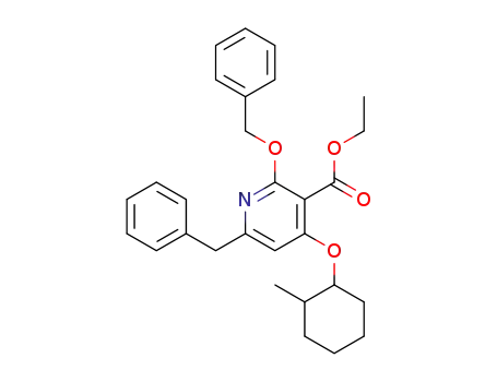 ethyl 6-benzyl-2-(benzyloxy)-4-(2-methylcyclohexyloxy)nicotinate
