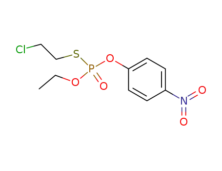 O-Aethyl-O-<-p-nitro-phenyl>-S-<2-chloraethyl>-phosphorothionat