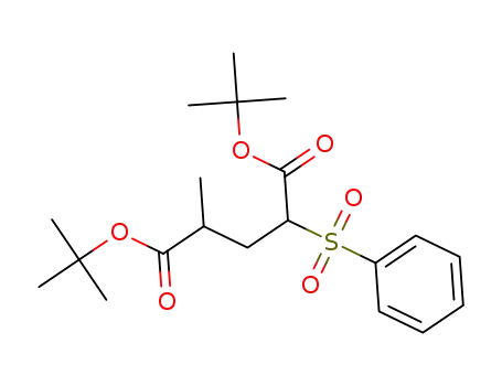 di-tertbutyl 2-methyl-4-(phenylsulfonyl)pentanedioate