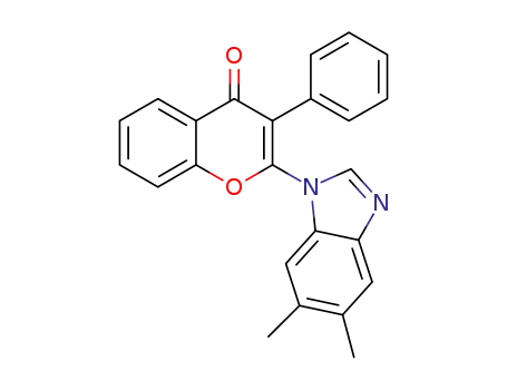 2-(5,6-dimethyl-1H-benzo[d]imidazol-1-yl)-3-phenyl-4H-chromen-4-one