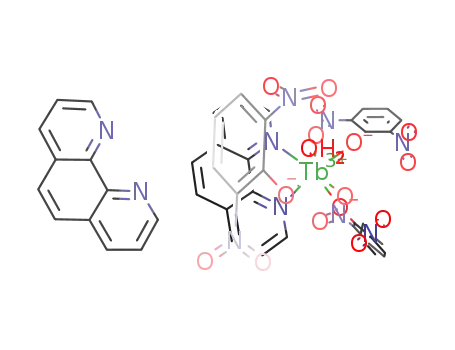 {[Tb(2,6-dinitrophenol)3(1,10-phenanthroline)OH2]*1,10-phenanthroline}