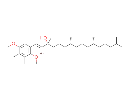 (3R,7R,11R)-(Z)-2-bromo-3,7,11,15-tetramethyl-1-(2,5-dimethoxy-3,4-dimethylphenyl)hexadecen-3-ol
