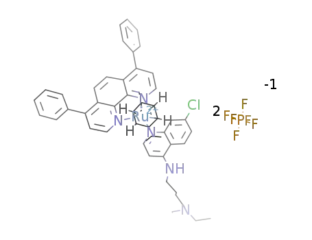 [Ru(chloroquine)(η6-C10H14)(4,7-diphenyl-1,10-phenanthroline)]*[PF6]2