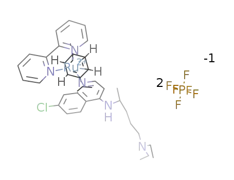 [Ru(chloroquine)(η6-C10H14)(2,2′-bipyridine)]*[PF6]2