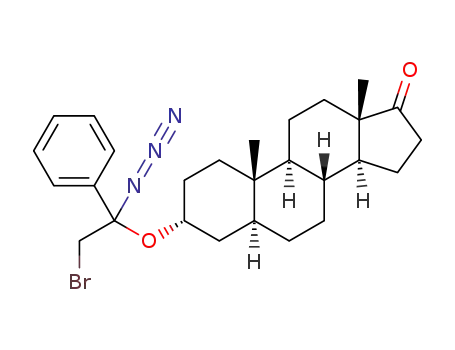 (3R,8R,9S,10S,13S,14S)-3-(1-azido-2-bromo-1-phenylethoxy)-10,13-dimethyltetradecahydro-1H-cyclopenta[a]phenanthren-17(2H)-one