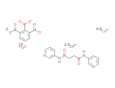 [Zn2.40Co0.60(N,N′-bis(3-pyridyl)succinamide)(1,2,3-benzenetricarboxylate)2(H2O)6]*4H2O