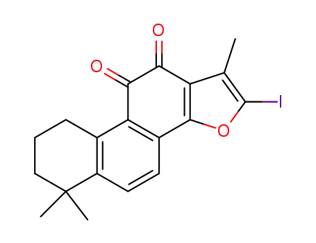 2-iodo-10,11-dioxo-1,6,6-trimethyl-6,7,8,9,10,11-hexahydro-phenanthro[1,2-b]furan