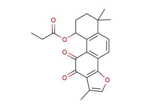 1,6,6-trimethyl-10,11-dioxo-6,7,8,9,10,11-hexahydrophenanthro[1,2-b]furan-9-yl propionate