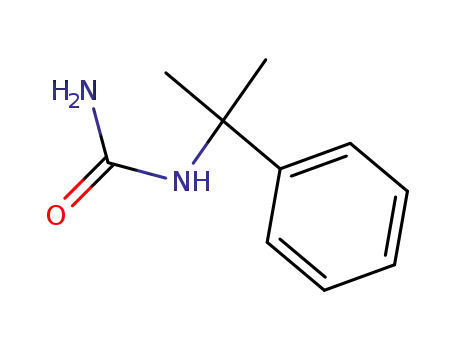 Molecular Structure of 58609-76-0 (1-(2-phenylpropan-2-yl)urea)