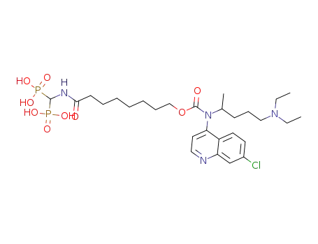 rac-(13-(7-chloroquinolin-4-yl)-18-ethyl-14-methyl-3,12-dioxo-11-oxa-2,13,18-triazaicosane-1,1-diyl)diphosphonic acid