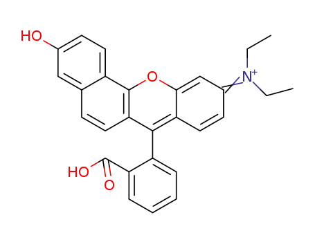 12-(2-carboxyphenyl)-N,N-diethyl-8-hydroxy-3H-5-oxatetraphen-3-iminium