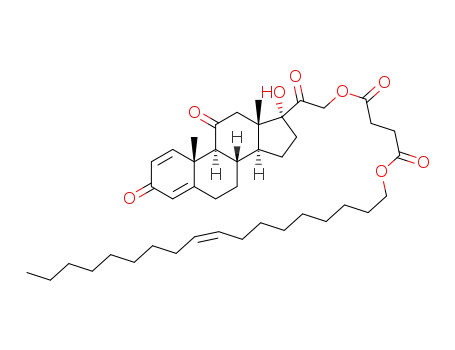 oleyl 2-((8S,9S,10R,13S,14S,17R)-17-hydroxy-10,13-dimethyl-3,11-dioxo-6,7,8,9,10,11,12,13,14,15,16,17-dodecahydro-3H-cyclopenta[a]phenanthren-17-yl)-2-oxoethylsuccinate