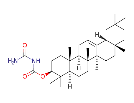 (4aR)-10c-Allophanoyloxy-2.2.4ar.6at.6bc.9.9.12ac-octamethyl-(8atH.12btH.14bcH)-Δ14-eicosahydro-picen