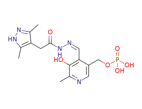 {4-[(Z)-{[(3,5-dimethyl-1H-pyrazol-4-yl)acetyl]-hydrazono}methyl]-3-hydroxy-2-methylpyridin-5-yl}methyl phosphate