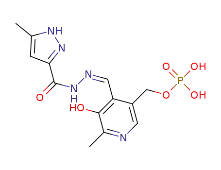 {3-hydroxy-2-methyl-4-[(Z)-{[(5-methyl-1H-pyrazol-3-yl)carbonyl]hydrazono}methyl]pyridin-5-yl}methyl phosphate