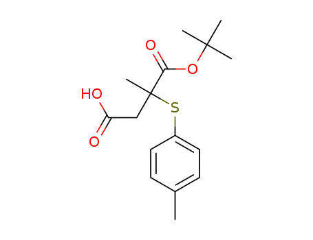 4-(tert-butoxy)-3-methyl-4-oxo-3-(p-tolylthio)butanoic acid