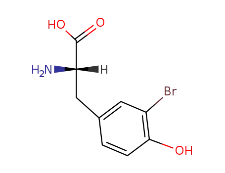 Molecular Structure of 38739-13-8 (3-Bromo-L-tyrosine)