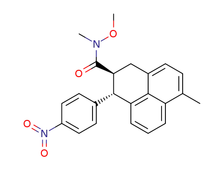 trans-N-methoxy-N,6-dimethyl-1-(4-nitrophenyl)-2,3-dihydro-1H-phenalene-2-carboxamide